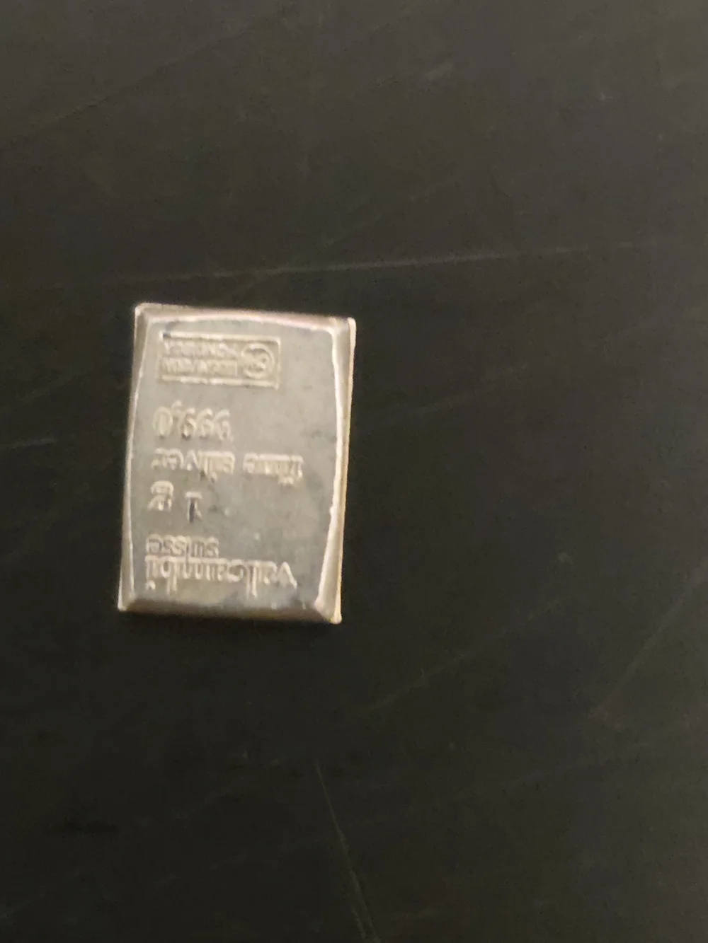 Vintage Silver Valcambi 1g Bar - Silver